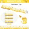 150ft Baby Shower Games Belly Measuring Tape for Baby Shower Gender Reveal(Yellow)
